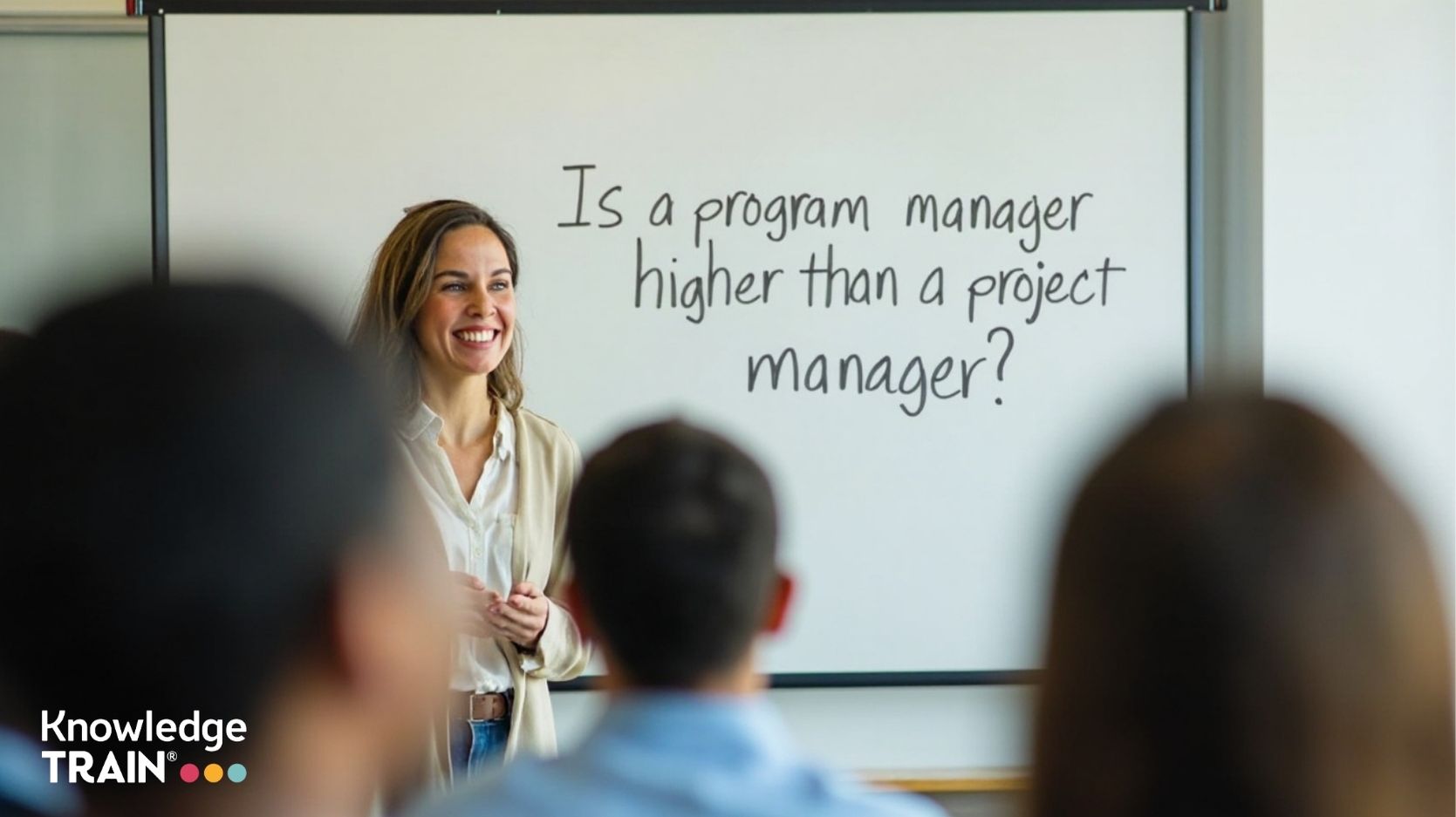 Is a program manager higher than a project manager?