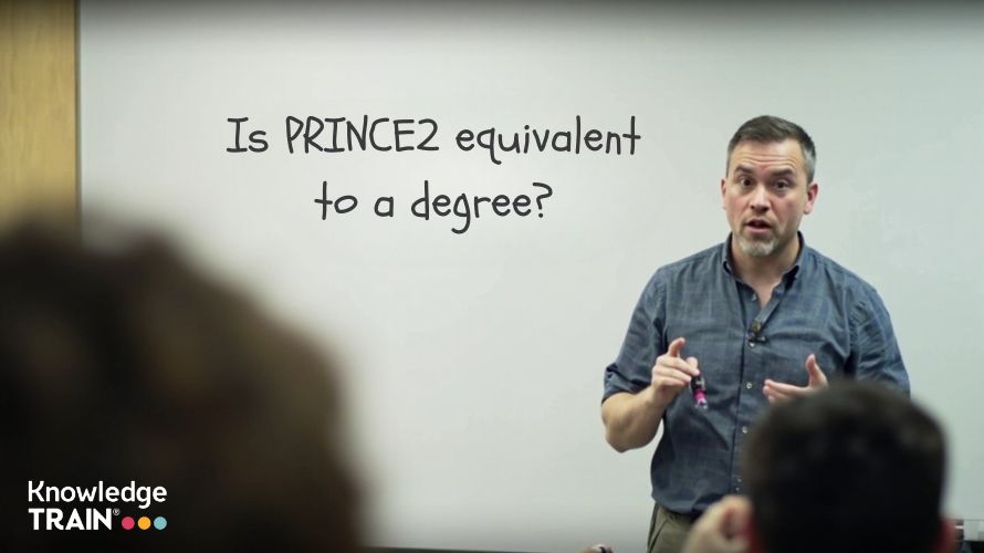 Is PRINCE2 equivalent to a degree?