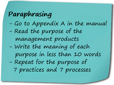 Paraphrasing helps your exam revision and preparation.