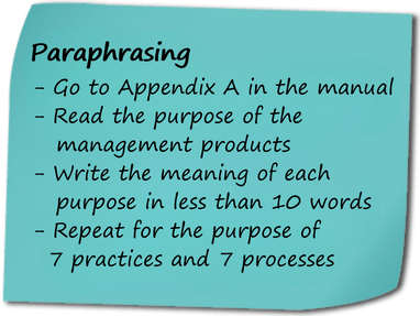 Paraphrasing helps your exam revision and preparation.