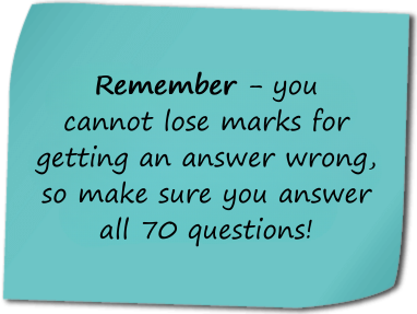 Practitioner exam tip – answers all 70 questions.
