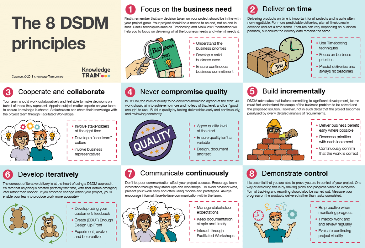 DSDM principles infographic