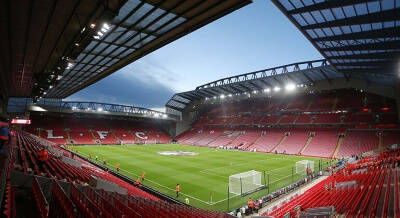 Anfield Stadium – Anfield Road, Anfield, Liverpool L4 0TH, United Kingdom.