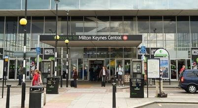 Milton Keynes Central railway station.