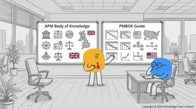 What is the difference between the PMBOK and the APMBOK?